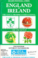 England v Ireland 1988 rugby  Programme