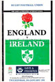England v Ireland 1990 rugby  Programme