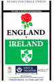 England v Ireland 1992 rugby  Programme