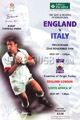 England v Italy 1996 rugby  Programme