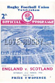 England v Scotland 1936 rugby  Programmes