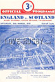 England v Scotland 1949 rugby  Programmes