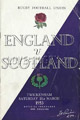 England v Scotland 1953 rugby  Programme