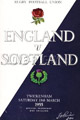 England v Scotland 1955 rugby  Programme
