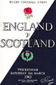 England v Scotland 1963 rugby  Programmes