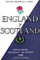 England v Scotland 1969 rugby  Programmes