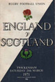 England v Scotland 1971 rugby  Programme