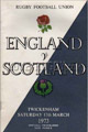 England v Scotland 1973 rugby  Programme