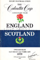 England v Scotland 1979 rugby  Programme