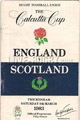 England v Scotland 1983 rugby  Programmes