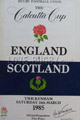 England v Scotland 1985 rugby  Programme