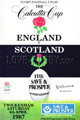 England v Scotland 1987 rugby  Programmes