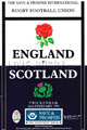 England v Scotland 1991 rugby  Programmes