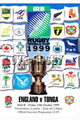 England v Tonga 1999 rugby  Programmes