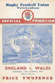 England v Wales 1935 rugby  Programmes