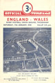 England v Wales 1948 rugby  Programmes
