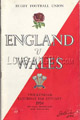 England v Wales 1954 rugby  Programme