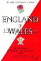 England v Wales 1968 rugby  Programme