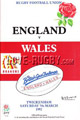England v Wales 1992 rugby  Programmes