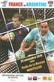 France v Argentina 2010 rugby  Programme