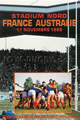 France v Australia 1989 rugby  Programme
