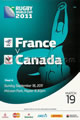 France v Canada 2011 rugby  Programmes