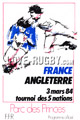 France v England 1984 rugby  Programmes