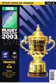 France v Fiji 2003 rugby  Programme