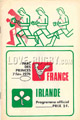 France v Ireland 1976 rugby  Programme