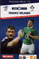 France v Ireland 2010 rugby  Programmes