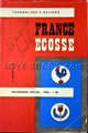 France v Scotland 1963 rugby  Programmes