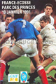 France v Scotland 1991 rugby  Programme
