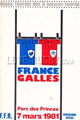 France v Wales 1981 rugby  Programme