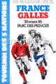 France v Wales 1985 rugby  Programmes