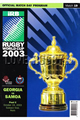 Georgia v Samoa 2003 rugby  Programme