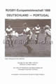 Germany v Portugal 1989 rugby  Programme