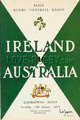 Ireland v Australia 1958 rugby  