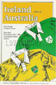 Ireland v Australia 1981 rugby  Programmes