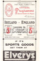 Ireland v England rugby Programmes 1936