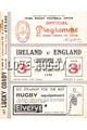 Ireland v England 1938 rugby  Programme