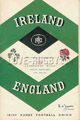 Ireland v England 1961 rugby  Programmes