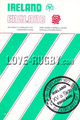 Ireland v England 1977 rugby  Programme