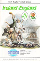 Ireland v England 1987 rugby  Programme