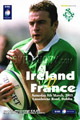 Ireland v France 2003 rugby  Programme