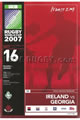 Ireland v Georgia 2007 rugby  Programmes