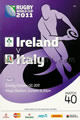 Ireland v Italy 2011 rugby  Programme