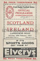 Ireland v Scotland 1933 rugby  Programmes