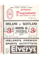 Ireland v Scotland 1937 rugby  Programme
