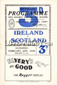 Ireland v Scotland 1950 rugby  Programmes