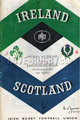 Ireland v Scotland 1964 rugby  Programme